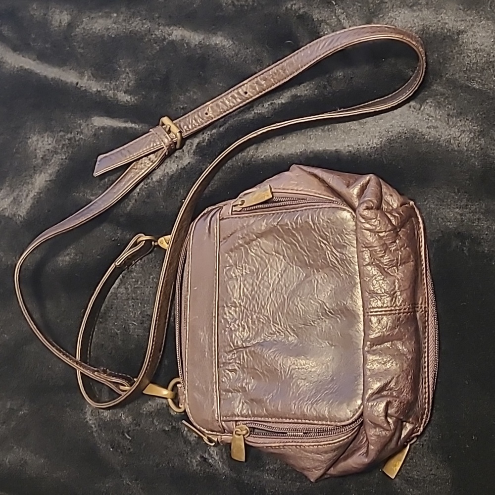 EUC Vintage Leather Crossbody Bag